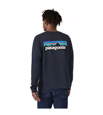 Blouse Patagonia Long-Sleeved P-6 Logo Responsibili-Tee M's